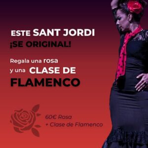 regala una rosa y una clase de flamenco